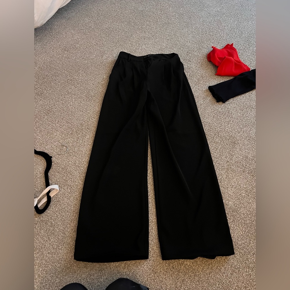 french connection black trousers